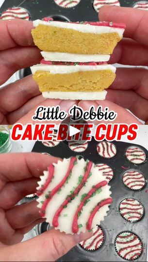 Christmas Cake Roll, Design Eat Repeat, Little Debbie Snack Cakes, Sherbet Recipes, Debbie Snacks, Cake Cups, Sanding Sugar, Candy Snacks, Little Debbie