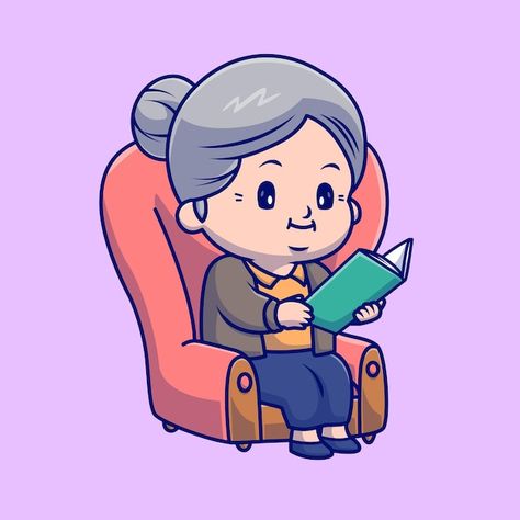 Sofa Cartoon, Illustration People, Disney Paintings, Holiday Icon, Vector Icons Illustration, Mascot Design, Reading Book, Cute Panda, Illustration Character Design