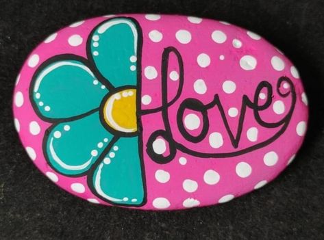 Love Bug Painted Rocks, Painted Rocks