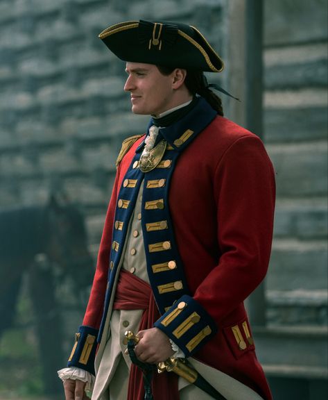 Charles Vandervaart Outlander, 18th Century British Soldier, William Ransom Outlander, William Ransom, Charles Vandervaart, Renegade Nell, Pirate City, Outlander Season 7, 1780s Fashion