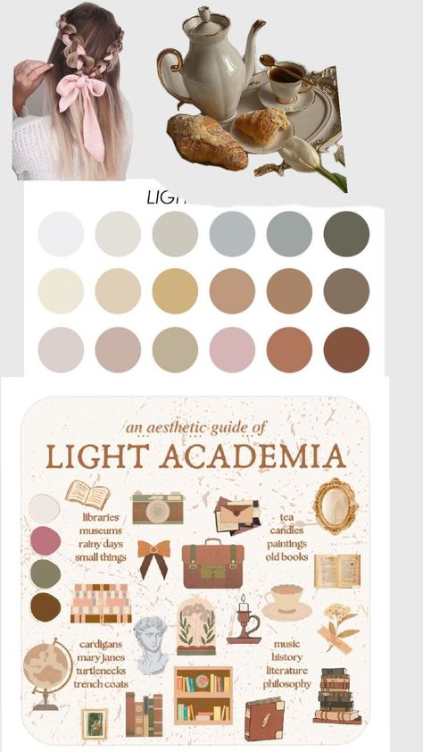 Light Academia Color Palette, Academia Color Palette, Light Academia Colors, Tea Candles, Light Academia, Music History, Mary Janes, Color Palette, Color