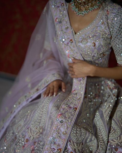 Pastel lilac dreams🪻 Find the dreamiest outfits at ZAiK✨ #lehenga #purplelehenga #photoshooting #model #trending #pastelcolors #hennaabend #mehndilook #nikkah #walimadress #hochzeitskleid #hochzeitsdeko #hennaabenddeko #indischehochzeit Lilac Nikkah, Pastel Lilac, Lehenga, Lilac, Pastel, Models