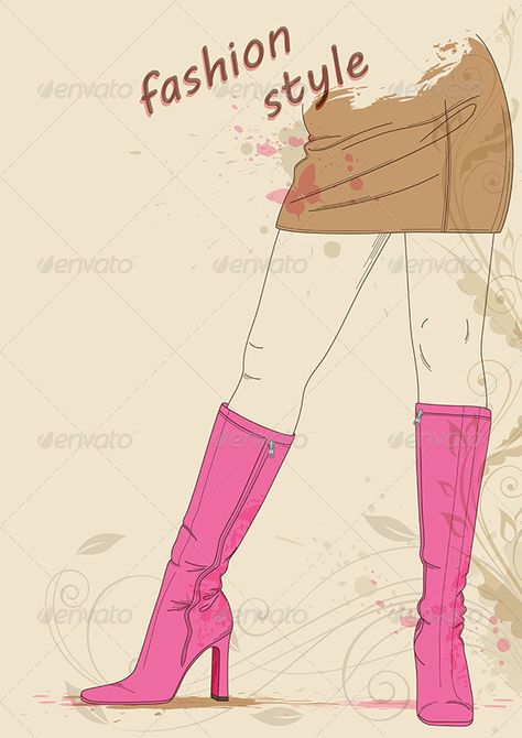 Boots For Women Drawing, Female Boots Drawing, Boot Design Drawing, Draw Boots Front View, Anime Boots Drawing, Boots Design Drawing, How To Draw Boots Front View, Boots Drawing Reference, Symmetrical Pictures