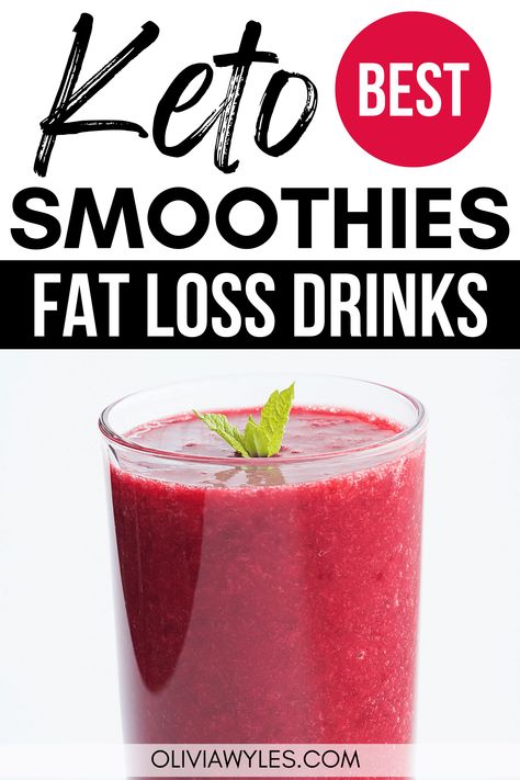 Learn how to make easy keto smoothies with just a few common ingredients. These low carb keto smoothies are refreshing and easy to make for breakfast. Low Carb Smoothie Recipes, Keto Breakfast Smoothie, Keto Smoothie, Keto Smoothie Recipes, Low Carb Low Fat Recipes, Carb Foods, Keto Drink, Fat Loss Drinks, Egg Muffins