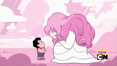 Steven meets Room Rose Fat Character, Rose Quartz Steven Universe, Greg Universe, Pink Diamond Steven Universe, Steven Universe Au, Steven Universe Characters, Steven Universe Fanart, Character Poses, Crystal Gems