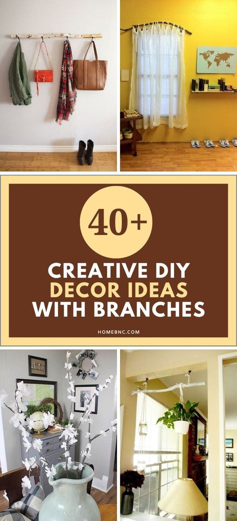 It’s often said that nature makes the best interior, and designers have been implementing the outdoors into their work for years. You may suppose only flora & fauna can make for attractive household implements, but there are a number of ways to decorate with branches that will leave your guests speechless. Naturalist Decor Diy, Diy Enchanted Forest Decor, Decorate With Branches, Diy Enchanted Forest, Naturalist Decor, Office Transformation, Forest Decor, Branch Decor, Flora Fauna