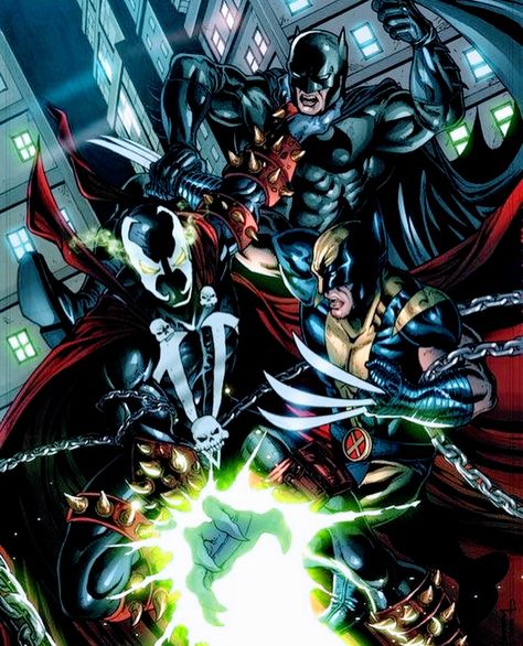 Batman And Spawn, Spawn Comics, Black Bolt, Univers Dc, Pahlawan Marvel, Arte Dc Comics, Marvel Vs Dc, Uncanny X-men, Royal Rumble