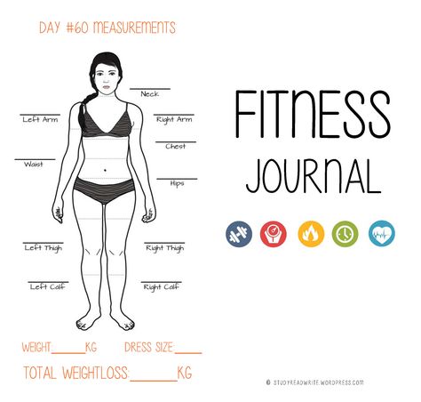 © Cornelia Kaufmann | Study.Read.Write DOWNLOAD THE FILE HERE (PDF): Fitness & Food Journal by StudyReadWrite   The planner includes the following: Day 1 Measurements Graphic & Target ... Journal Front Cover, Fitness Journal Printable, Training Journal, Fitness Tracker Printable, Fitness Diary, Fitness Planner Printable, Bra Making, Journal Printable, Food Journal