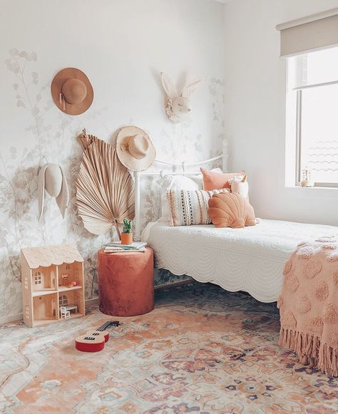 Girls Boho Bedroom, Diy Toddler Bed, Boys Shared Bedroom, Rugs Round, Vintage Kids Room, Boho Kids Room, Rugs Australia, Bohemian Rugs, Kids Rooms Diy