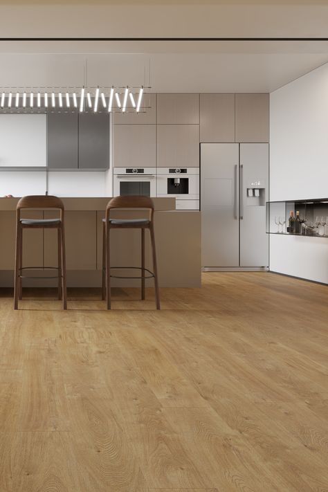 Want to create a delicious kitchen? 🍽️⁠
⁠
Our Keeta Honey Oak Laminate floors bring warm, sweet tones to your space without compromising on durability.⁠
⁠
Enjoy 72-hour spill protection, resistance to general wear and tear (including scratches, dents, stains and fading) and a hygienic, easy to clean surface. ⁠
⁠
Learn more about these delightful floors on our website 🍯⁠
⁠
#feelslikehome #interiordesigninspo 
#flooring #style #Inspiration #LuxuryLaminateFlooring #LaminateFloors Creamy Highlights, Dreamy Space, New Floors, Oak Laminate Flooring, Laminate Floors, Oak Laminate, Honey Oak, Stair Nosing, Timber Flooring