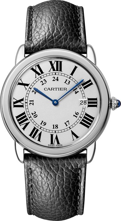 Ronde Solo de Cartier watch Round Watch, Cartier Tank, Cartier Watch, Fine Watches, Mechanical Movement, Women's Watch, Watch Collection, Cool Watches, Luxury Watches