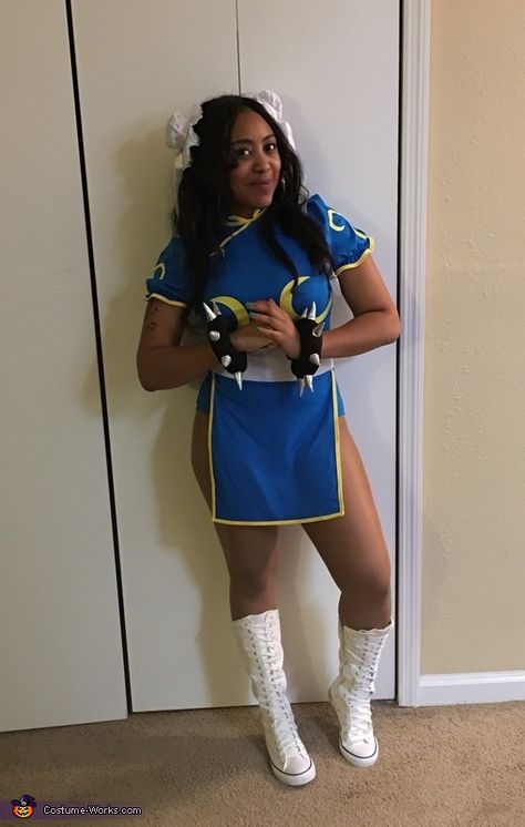 Chun Li Halloween Costume, Chun Li Costume, Chun Li Cosplay, Video Game Costumes, Halloween Costumes 2016, Chun Li, Costume Works, Game Costumes, Halloween Costume Contest