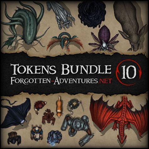 This bundle contains Creature Token Pack 26,275 Token Packs included in this bundle: Creature Tokens – Pack 26,Creature Tokens – Pack 27,Creature Tokens – Pack 28,NPCs – Townsfolk – Pack 02,Spirit Tokens – Pack 09. All tokens are available in multiple color variants. #dnd #dungeonsanddragons #ttrpg #rpg #tabletop #fantasy #pathfinder #dndhomebrew #assets #patreon #dnd5e #digitalart #art #artistsoninstagram #artist #monster #token #dndart #dndartwork #dndart #creature #spirit #dragon Ancient Red Dragon, Spirit Dragon, Virtual Tabletop, D D Maps, Dnd Art, Bundle Pack, Bundles, 10 Things