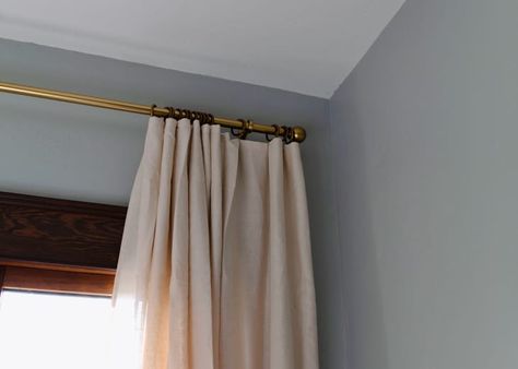 Flat Sheet Curtains, Bed Sheet Curtains, Linen Window Treatments, The Grit And Polish, Grit And Polish, High Curtains, Affordable Curtains, Sheet Curtains, Linen Bed Sheets