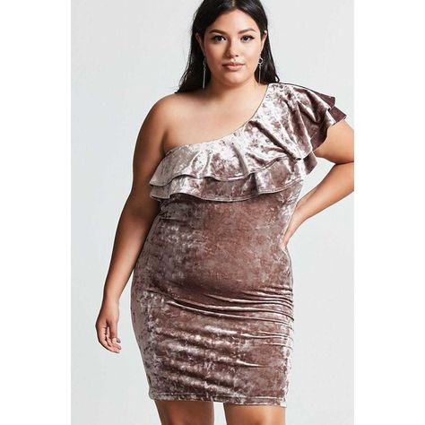 Velvet Dress Plus Size, Sequin Tube Dress, Bodycon Party Dress, Forever 21 Plus Size, Crushed Velvet Dress, Summer Fashion For Teens, Beige Dress, Summer Fashion Dresses, Beige Dresses