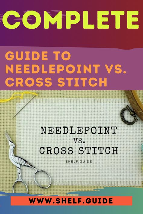 Needlepoint Vs Cross Stitch, Unique Cross Stitch, Cross Stitch Tutorial, Needlepoint Ornaments, Needlepoint Stitch, Needlework Crafts, Cross Stitch Supplies, Needlepoint Designs, Vintage Cross Stitches