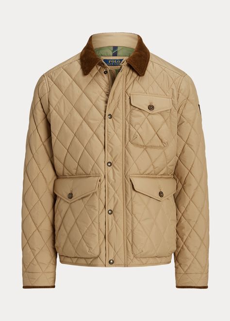 Quilted Outerwear, Water Repellent Jacket, Dapper Dudes, Ralph Lauren Outfits, Well Dressed Men, Field Jacket, Leather Zipper, Light Jacket, Zip Jacket