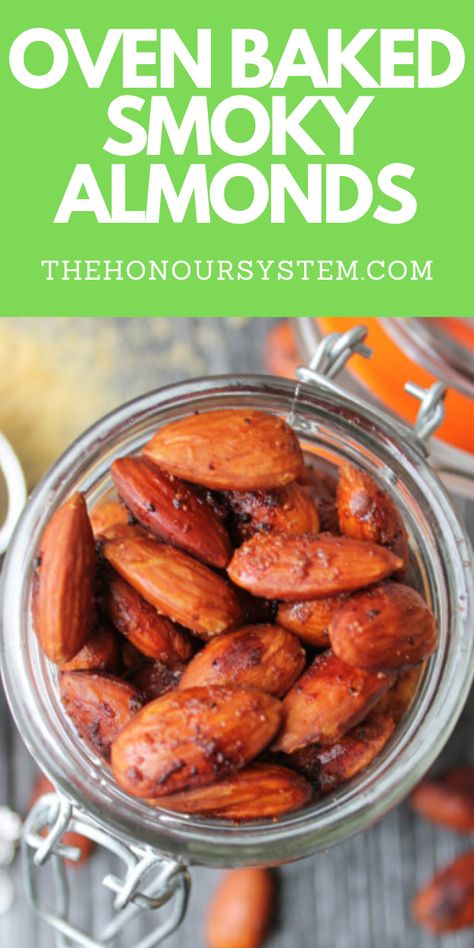 Smokehouse Almonds Recipe, Mediterranean Diet Recipes Breakfast, Smoked Almonds, Spiced Almonds, Party Snack Food, Wholesome Snacks, Vegan Snack, Appetizers Easy Finger Food, Easy Healthy Lunches