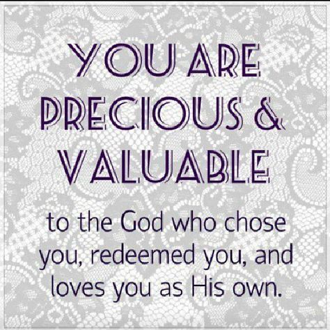 . Precious Quotes, You Are Precious, Bride Of Christ, In Christ Alone, You Quotes, Baby Quotes, God First, Verse Quotes, Christian Inspiration