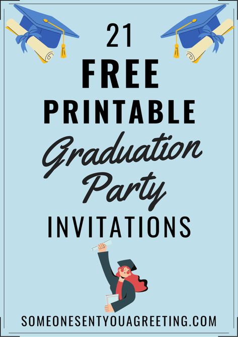 Grad Party Invites Invitation Templates, Graduate Party Invitations, Diy Graduation Invitations High School, Graduation Invitation Templates Free, Graduation Templates Free Printable, Graduation Party Invites Template, Free Printable Graduation Invitations Templates, Invitations Graduation Party, Graduation Party Invite Ideas