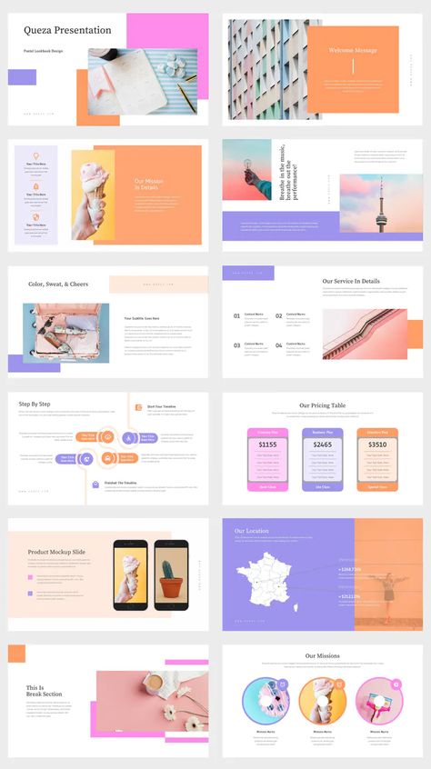 Marketing Powerpoint Design, Powerpoint Design Colorful, Marketing Presentation Ideas, Colorful Powerpoint Template, Presentation Design Colorful, Pdf Design Ideas, Colorful Presentation Design, Fun Presentation Design, Slides Design Presentation