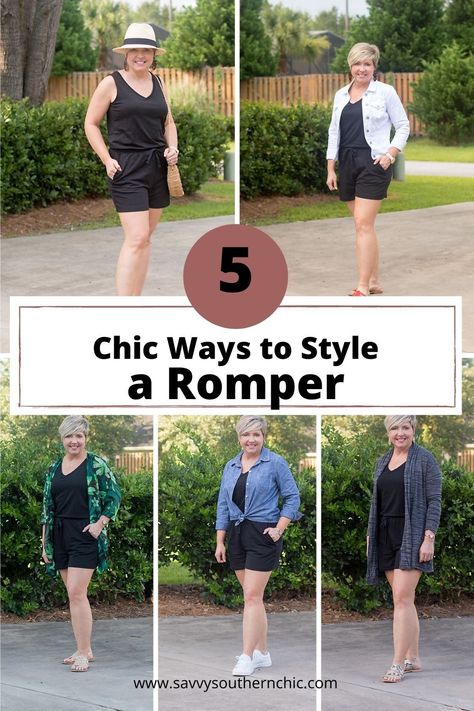 How To Style Romper Outfit Ideas, Black Romper Outfit Casual, Plus Size Romper Outfit, Summer Romper Outfit Casual, Romper With Cardigan, Fall Romper Outfit, Romper Outfit Summer, Romper Outfit Casual, Romper Outfit Fall