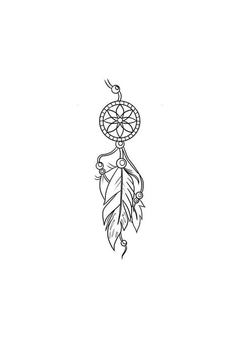 Dream Catcher Simple Tattoo, Simple Dream Catcher Tattoo Outline, Dream Catcher Tattoo Small Simple, Simple Dreamcatcher Tattoo, Mystic Doodles, Small Dream Catcher Tattoo, Dream Catcher Tattoo Design Unique, Small Dreamcatcher Tattoo, Simple Dream Catcher Tattoo