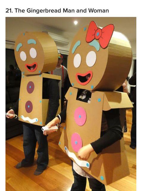 Gingerbread Man Shrek, Christmas Costumes Diy, Gingerbread Man Costumes, Christmas Costumes Women, Shrek Costume, Cardboard Construction, Tools For Kids, Ghost Halloween Costume, Diy Costumes Women