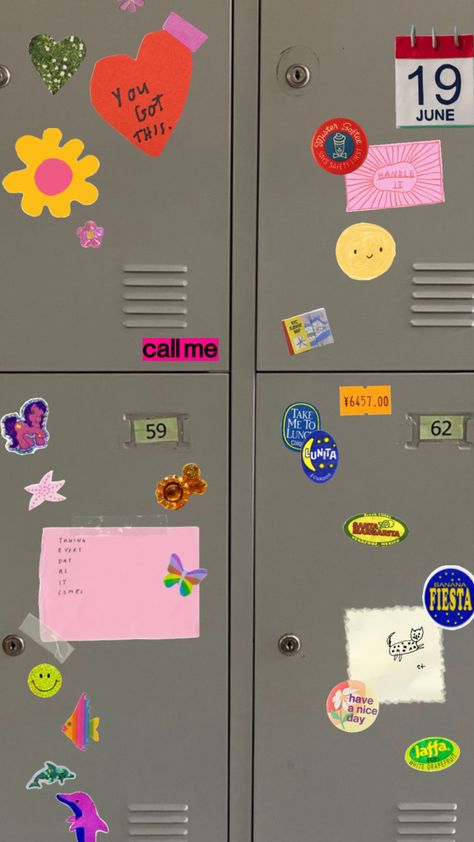 Locker Stickers, Locker Wallpaper