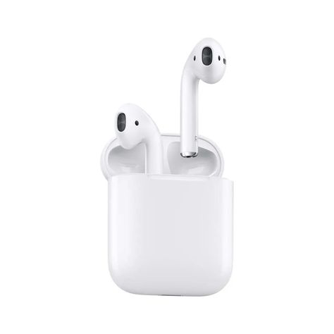 The Apple AirPods (2nd generation) are wireless earbuds that connect to your iPhone, iPad, or other Apple devices via Bluetooth. They come with a charging case that provides up to 24 hours of battery life. The AirPods feature touch controls that allow you to play and pause music, skip tracks, and activate Siri. They also have sensors that detect when they are in your ears, automatically pausing playback when you remove them. The AirPods have improved sound quality and a faster connection speed c Airpods 2nd Generation, Apple Headphone, Mac Desktop, Apple Airpods 2, Amazon Fashion Finds, Ear Buds, Mac Laptop, Amazon Must Haves, Bluetooth Earbuds