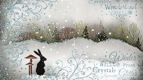 In this creation, Tracey’s cute baby hare finds himself in a magical Winter Wonderland. To create this lovely hilly scene, she applied the inks with a stencil brush over a torn paper mask.

Mystical swirls of Metallic Silver Embossing Powder and Holographic Glitter add those all-important sparkly finishing touches. Lavinia Stamps Cards, Fairy Cards, Stamps Art, Stamp Tutorial, Christmas Card Inspiration, Snow Bunny, Lavinia Stamps, Creative Challenge, Card Io