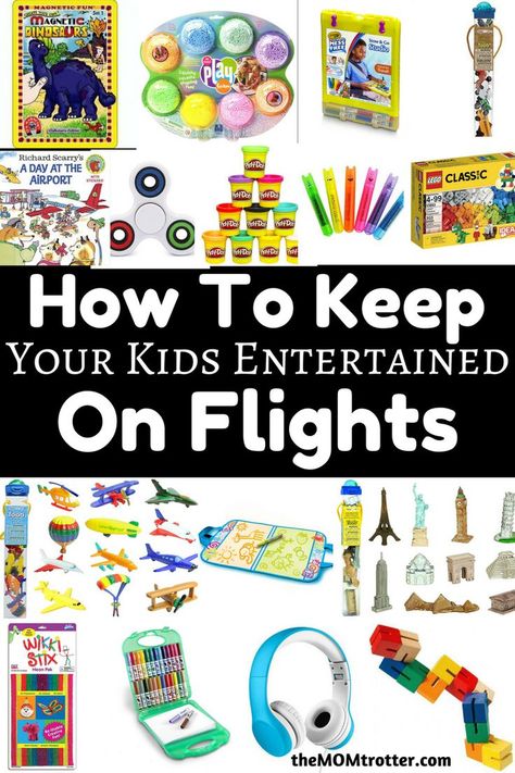 Airplane Must Haves Kids, Activities For Kids On A Plane, Travel Activities For Kids Airplane, One Year Old Must Haves, Toddler Flight Activities, Traveling With Kids On A Plane, Plane Travel With Kids, Airplane Travel With Kids, Kids Airplane Activities