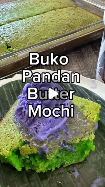 Vince Vasquez on Instagram: "Chewy. Warm. Easy. Those are three words I like associated with dessert and this Buko Pandan Butter Mochi is so easy to make. Buko pandan is a Filipino dessert flavor that combines coconut and pandan, a sweet-smelling tropical leaf, and it gives desserts a coconutty vanilla type flavor and bright green color. When this butter mochi comes out of the oven it’s super moist and chewy and goes great with a scoop of ice cream. I paired it with ube but vanilla or if you can find lychee ice cream, that would be the best. Seriously so good.

Ingredients
1 box mochiko flour
1 stick unsalted butter, melted
2 cups sugar
4 eggs
2 tsp baking powder
1 12 oz can evaporated milk
1 14 oz can coconut milk
2 tbsp buko pandan extract (can be found at Filipino or Asian market)

1. I Cambodian Desserts, Lychee Ice Cream, Mochiko Flour, Buko Pandan, Butter Mochi, Philippines Food, Filipino Dessert, Scoop Of Ice Cream, Asian Dessert