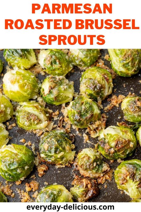 These parmesan roasted brussel sprouts make a delicious side dish. They are crispy and flavorful – you will be snacking on them straight from the baking sheet! Parmesan Roasted Brussel Sprouts, Brussels Sprouts With Pecans, Parmesan Roasted Brussels Sprouts, Crispy Brussels Sprouts, Easy Vegetable Side Dishes, Vegetable Side Dishes Recipes, Meat Free Recipes, Roasted Brussel, Roasted Brussels Sprouts