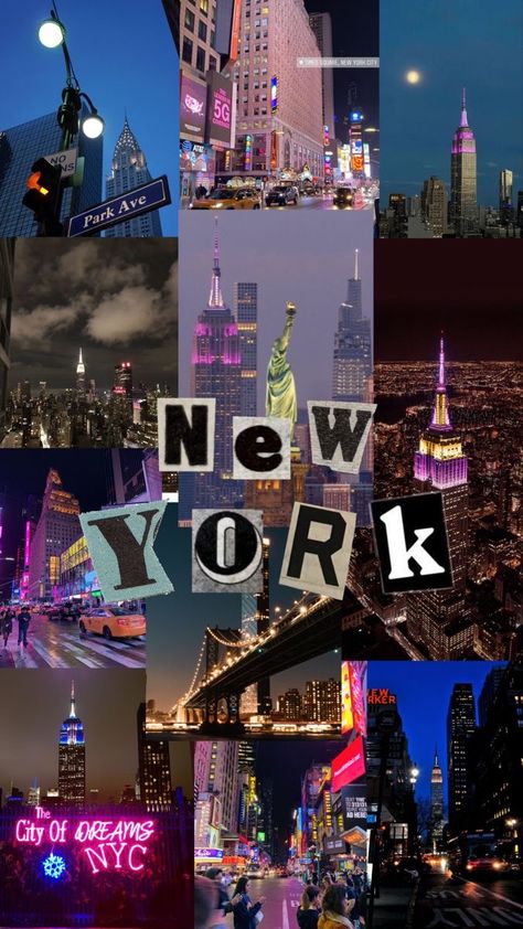 New York Collage, Photographie New York, New York Wallpaper, Nyc Baby, Travel Collage, Arsitektur Masjid, York Wallpaper, Nyc Aesthetic, Nyc Life