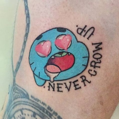 Darwin Tattoo, This Is Fine Dog, Gumball And Darwin, Traditional Tattoo Old School, Usa Tattoo, Food Tattoos, Cartoon Tattoo, Tatuaje A Color, Arrow Tattoo