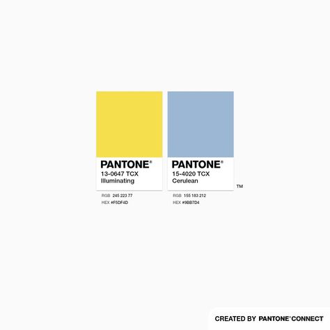 Illuminating & Cerulean Pantone Color Chart, Color Palette Design, Graduation Ceremony, Pantone Color, Color Code, Color Chart, Art Sketchbook, Color Palettes, Color Combos