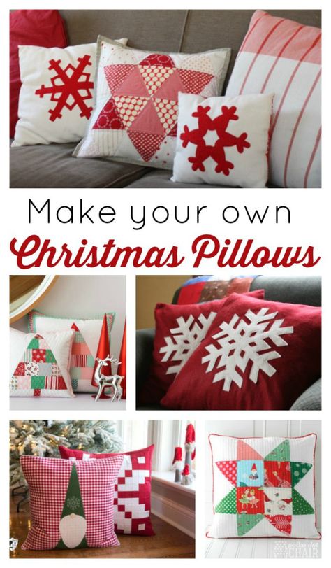 Over 20 Favorite Christmas Quilts | Quilting | Diary of a Quilter Modern Christmas Quilt, Christmas Pillows Diy, Diary Of A Quilter, Christmas Quilt Blocks, Christmas Sewing Projects, Cozy Christmas Decor, Christmas Quilt Patterns, Pillow Tutorial, Diy Bricolage