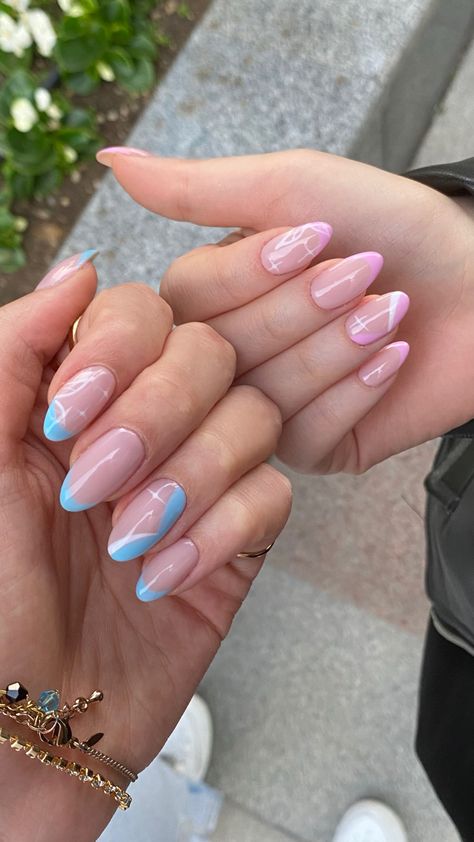 Butterfly Nail, Nail Shapes, Almond Nails, Nail Care, Pink Nails, Stylish Nails, Summer Nails, Nail Designs, Nail Art