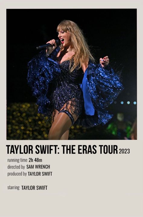 minimal polaroid movie/documentary poster for taylor swift: the eras tour Eras Tour Movie Poster, Fangirl Posters, Taylor Swift Eras Tour Poster, Movie Diary, Documentary Poster, Polaroid Album, Song Posters, Taylor Swift Images, Polaroid Posters