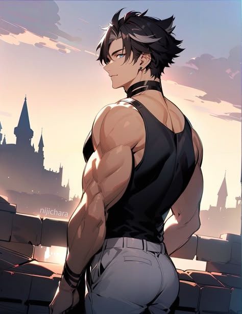 Wriothesley Fanart, Wriothesley Genshin, Genshin Men, Genshin Boys, Genshin Impact Art, Multimedia Artist, Have Inspiration, Anime Guys Shirtless, Anime Men