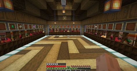 How to create a villager trading hall in Minecraft Underground Trading Hall Minecraft, Minecraft Villager Trading Hall Ideas Underground, Village Trading Hall, Villager Trade Hall Minecraft, Underground Villager Trading Hall Minecraft, Underground Villager Trading Hall, Village Hall Minecraft, Minecraft Trading Hall Interior, Villager Trading Hall Minecraft Interior