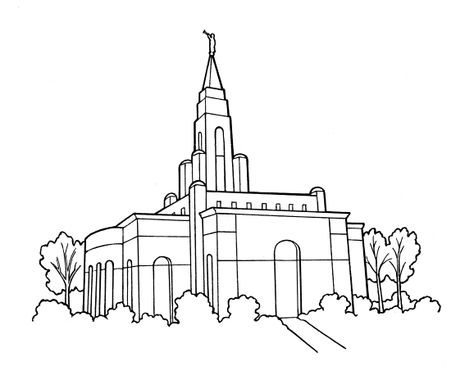 LDS Temple Coloring Page Temple Coloring Page, Camp Clipart, Lds Clipart, Gilbert Temple, Lds Coloring Pages, Free Thanksgiving Coloring Pages, Bat Coloring Pages, Solomons Temple, Temple Drawing