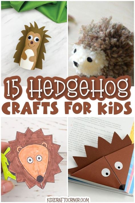 Animal Paper Craft Template, Hedgehog Crafts, Zoo Animal Crafts, Ocean Animal Crafts, Hedgehog Craft, Preschool Crafts Fall, Diy Preschool, Fun Fall Crafts, Quick And Easy Crafts