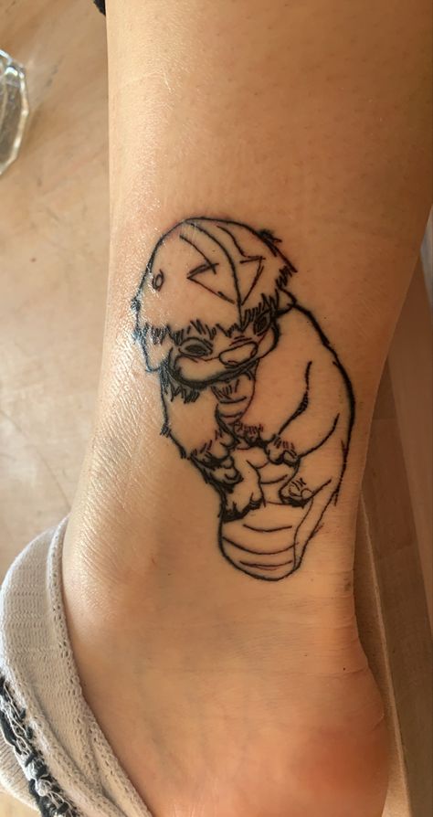 Appa Avatar Tattoo, Appa Tattoo Design, Tui And La Tattoo, Appa Flying, Appa Tattoo, Flying Bison, Bison Tattoo, Atla Tattoo, Avatar Tattoo