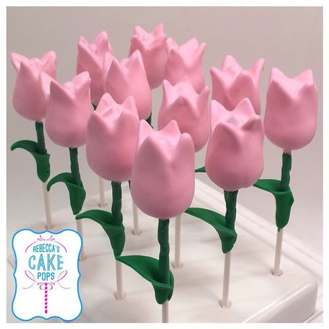 Not every girl loves roses. These tulips are just as special! Elephant Cake Pops, Chalkboard Cake, 50 Cake, Flower Cake Pops, Rose Cake Pops, Heart Cake Pops, Tulip Cake, Christmas Candy Crafts, Diy Cake Pops