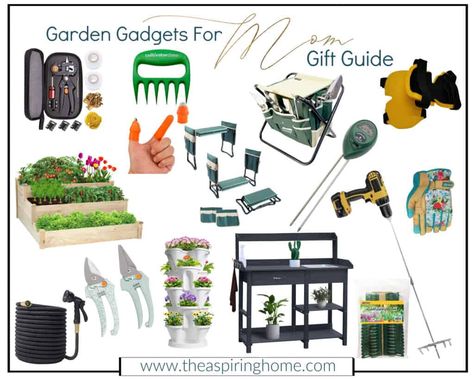 Mother’s Day is right around the corner, how about a big basket of gardening gadgets for mom? Spring is here and Mother’s day is approaching! Celebrate by gifting these nifty garden gadgets for mom. Perfect gadgets for the mom who loves to garden. Let’s get started! **Affiliate Link Disclosure: Please note that some of the... The post Garden Gadgets for Mom appeared first on The Aspiring Home. Gardening Gadgets, Gardening Tools Must Have, Cute Gardening Tools, Mother’s Day Gardening Gift Ideas, Plant Tools Must Have, Gardening Kit Gift Michaels Stores, Eclectic Glam, Garden Gadgets, Sea Monkeys