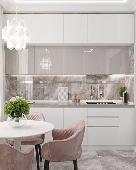 Katydesign on Instagram: “ROSE and WHITE #o #europe #realestate #house #bhfyp #archdaily #homedesign #travelgram #italy #designer #architettura #photo #beautiful…” Beige Kitchen Cabinets, Kabinet Dapur, Beige Kitchen, Modern Kitchen Cabinets, Cupboard Design, Luxury Kitchen Design, Kitchen Cabinet Colors, Kitchen Room Design, Kitchen Furniture Design