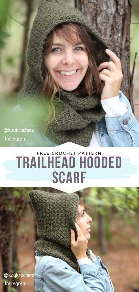 Crochet Hoodie Hat Pattern Free, Crochet Patterns Hooded Scarf, Crochet Hoodie Scarf Pattern Free, Kids Hooded Scarf Crochet Pattern, Infinity Scarf With Hood Crochet, Knitting Snood, Hooded Scarf Free Crochet Pattern, Hood Scarf Knitting Pattern, Hooded Scarf Pattern Crochet