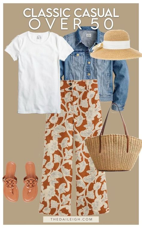 Outfit Ideas Trendy, Mode Ab 50, Casual Chic Outfits, Modest Outfit Ideas, Stylish Outfits For Women Over 50, Modest Outfit, Summer Outfits Women Over 40, Classic Style Outfits, Summer Outfit Ideas